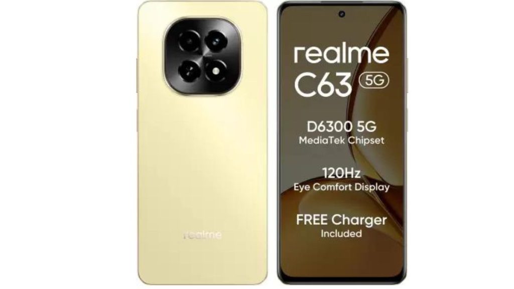 ચૂકશો નહીં: Realme C63 5G હવે આકર્ષક એક્સચેન્જ ઑફર સાથે 14% ડિસ્કાઉન્ટ પર ઉપલબ્ધ છે