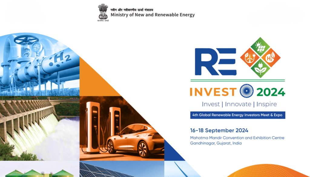 ભારત ગુજરાતમાં RE-Invest 2024 નું આયોજન કરશે, 500 GW ગ્રીન એનર્જીનું લક્ષ્ય