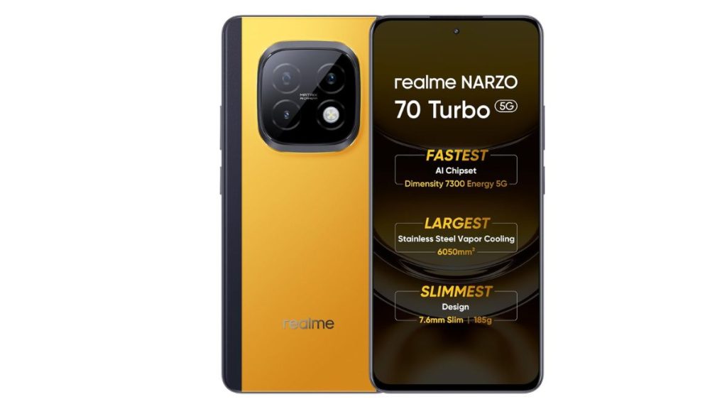 15% ડિસ્કાઉન્ટ પર Realme Narzo 70 Turbo 5G (6 GB RAM) મેળવો