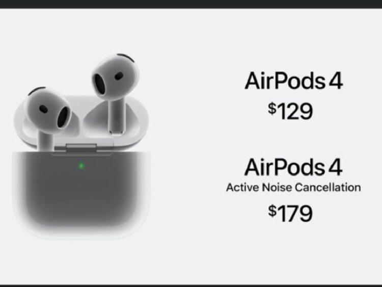 Apple Airpods 4 પર્સનલાઇઝ્ડ સ્પેશિયલ ઑડિયો સાથે લૉન્ચ કરવામાં આવ્યું