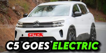 Citroen C5 Aircross EV ટેસ્ટ પર જાસૂસી: પ્રથમ વિગતો