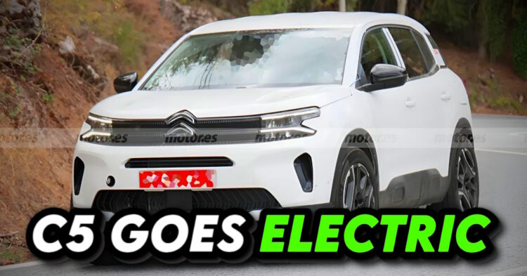 Citroen C5 Aircross EV ટેસ્ટ પર જાસૂસી: પ્રથમ વિગતો