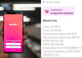 IIT ગ્રેજ્યુએટ ટિન્ડર પ્રોફાઇલ પર શૈક્ષણિક સિદ્ધિઓની યાદી આપે છે; નેટીઝન્સ કહે છે, 'આ ટિન્ડર છે, લિંક્ડઇન નથી'