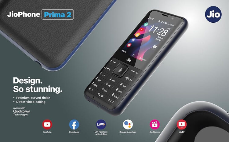 JioPhone Prima 2 4G ફીચર ફોન ₹2,799 માં લોન્ચ થયો