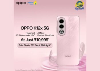 OPPO એ ફ્લિપકાર્ટના બિગ બિલિયન ડેઝ સેલ માટે K12x ફેધર પિંક વેરિઅન્ટ લોન્ચ કર્યું