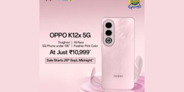 OPPO એ ફ્લિપકાર્ટના બિગ બિલિયન ડેઝ સેલ માટે K12x ફેધર પિંક વેરિઅન્ટ લોન્ચ કર્યું