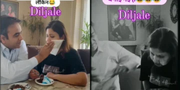 Viral Video: લોભ! પતિ પ્રેમથી પત્નીના ગાલ પર અટવાયેલો ખોરાક દૂર કરે છે, તેણીએ પુનરાવર્તન કર્યું, તે ફરજ પાડે છે પણ આગલી વખતે આવું થાય છે, જુઓ