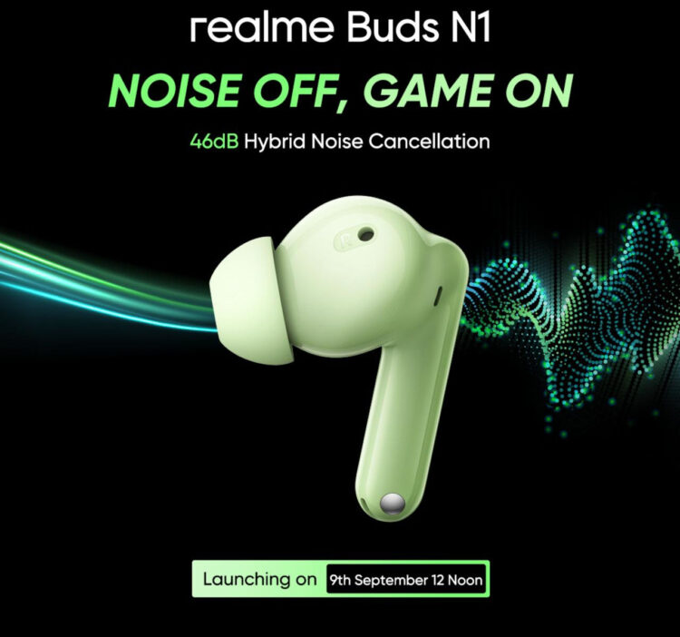 realme Buds N1 ભારતમાં 9મી સપ્ટેમ્બરે લોન્ચ થવાની તૈયારીમાં છે