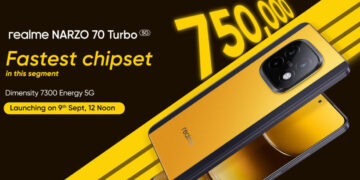 realme NARZO 70 Turbo 5G ભારતમાં 9મી સપ્ટેમ્બરે લોન્ચ થશે