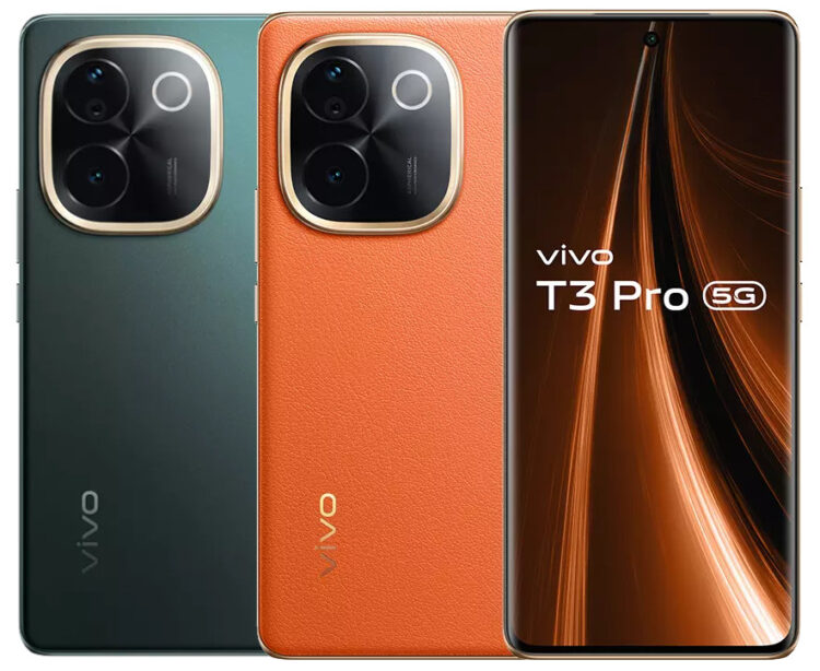 vivo T3 Pro 5G ભારતમાં ₹24,999 માં લોન્ચ કરવામાં આવ્યું છે, જેમાં Snapdragon 7 Gen 3, 50MP Sony IMX882 OIS, 7.49mm અલ્ટ્રા-સ્લિમ IP64 ડિઝાઇન, 80W ચાર્જિંગ અને વધુ સુવિધાઓ છે