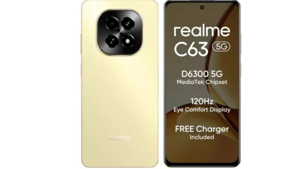 ચૂકશો નહીં: Realme C63 5G હવે આકર્ષક એક્સચેન્જ ઑફર સાથે 14% ડિસ્કાઉન્ટ પર ઉપલબ્ધ છે