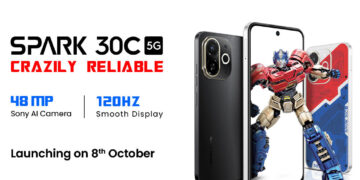 TECNO Spark 30C 5G ભારતમાં 8મી ઓક્ટોબરે લૉન્ચ થવાની તૈયારીમાં છે