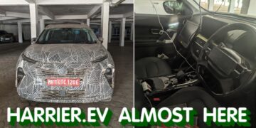 Tata Harrier EV ટેસ્ટ પર સ્પોટેડ - નવી ADAS અને Acti.EV પ્લેટફોર્મ વિગતો