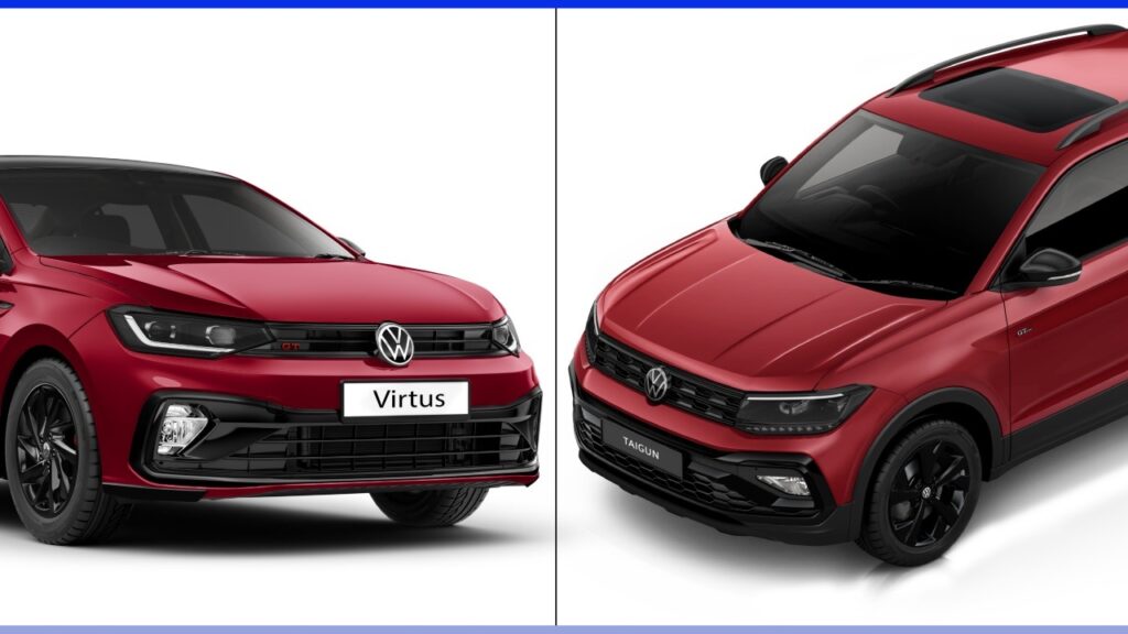 VW Virtus અને Taigun Gain GT Line અને GT Plus Sport Trims - નવી સુવિધાઓ