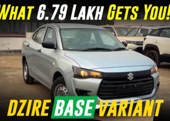 2024 Maruti Dzire LXI બેઝ વેરિઅન્ટ: તમે રૂ.માં શું મેળવો છો. 6.79 લાખ [Video]