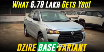 2024 Maruti Dzire LXI બેઝ વેરિઅન્ટ: તમે રૂ.માં શું મેળવો છો. 6.79 લાખ [Video]