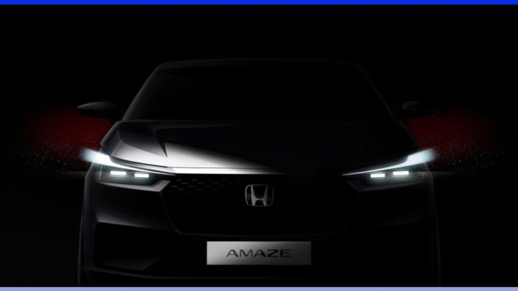 2025 Honda Amaze ને ન્યૂ ડિઝાયરના ડેબ્યુ પહેલા ઓફિશિયલ સ્કેચ દિવસોમાં ટીઝ કરવામાં આવ્યું