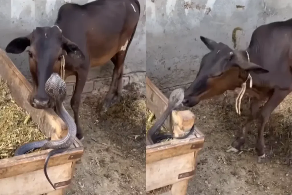 Animal Viral Video: બેશરમ! સાપ વારંવાર ગાયને કરડે ત્યારે માણસ રીલ બનાવતો રહે છે; ગુસ્સે નેટીઝન્સ પ્રતિક્રિયા