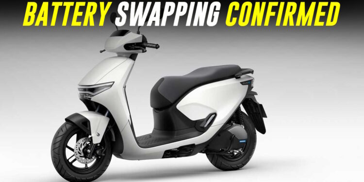 Honda Activa ઇલેક્ટ્રિક સ્કૂટર અદલાબદલી બેટરી મેળવવા માટે: નવું ટીઝર પુષ્ટિ કરે છે