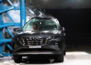 Hyundai Tucson ભારત NCAP ક્રેશ ટેસ્ટમાં 5-સ્ટાર સુરક્ષા રેટિંગ મેળવે છે