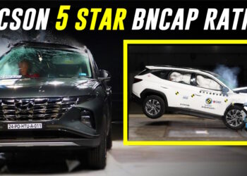 Hyundai Tucson ભારત NCAP ક્રેશ ટેસ્ટમાં પરફેક્ટ 5-સ્ટાર સેફ્ટી રેટિંગ સ્કોર કરે છે [Video]