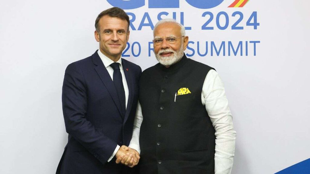 PM મોદી, મેક્રોન G20 સમિટમાં મંત્રણા કરી, અવકાશ, ઉર્જા, AI ક્ષેત્રોને વધુ ઊંડું કરવાની પ્રતિજ્ઞા લીધી