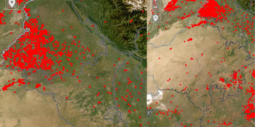 નાસા: સેટેલાઇટ ઇમેજમાં પંજાબમાં મોટા પાયે સ્ટબલ સળગાવવામાં આવ્યા, હરિયાણામાં ઓછા બનાવો