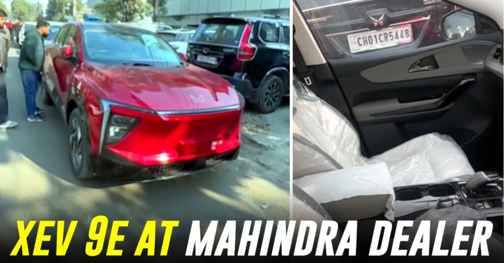 Mahindra XEV 9e ઈલેક્ટ્રિક કૂપ એસયુવી ટેસ્ટ ડ્રાઈવો પહેલા ડીલરશીપ સુધી પહોંચે છે