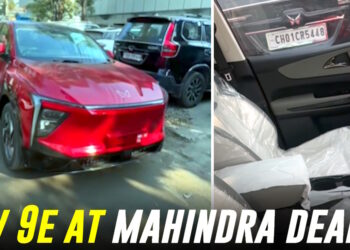 Mahindra XEV 9e ઈલેક્ટ્રિક કૂપ એસયુવી ટેસ્ટ ડ્રાઈવો પહેલા ડીલરશીપ સુધી પહોંચે છે