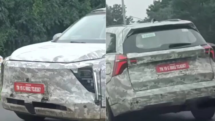 XUV700-આધારિત મહિન્દ્રા XEV 7e લોન્ચ પહેલા સ્પોટેડ ટેસ્ટિંગ - વિડિઓ