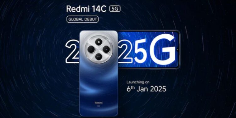 Xiaomi 6 જાન્યુઆરીએ Redmi 14C 5G સ્માર્ટફોન લોન્ચ કરશે: અપેક્ષિત વિશિષ્ટતાઓ