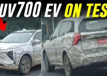 મહિન્દ્રા XEV 7e (ઇલેક્ટ્રિક XUV700) જાસૂસી પરીક્ષણ [Video]