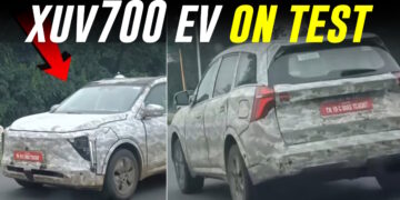 મહિન્દ્રા XEV 7e (ઇલેક્ટ્રિક XUV700) જાસૂસી પરીક્ષણ [Video]