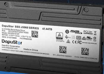 શું આ ઝડપી 61.44TB SSD છે? DapuStor J5060 એ સ્પીડ ફ્રીક છે જ્યારે વર્કલોડ વાંચવાની વાત આવે છે પરંતુ લખવામાં પાછળ પડે છે