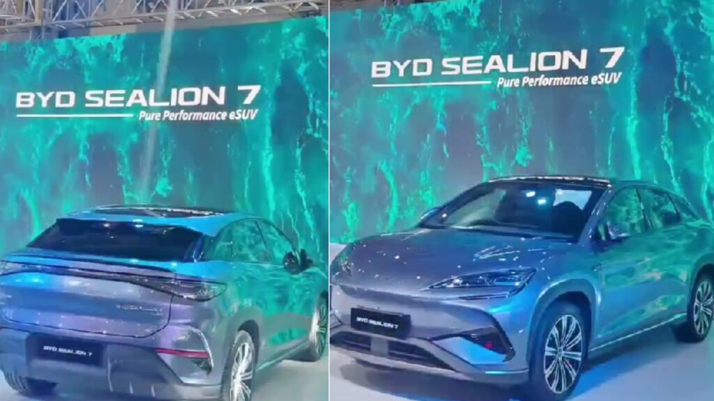 BYD સીલિયન 7 ભારત મોબિલિટી શો 2025માં પ્રગટ થયું