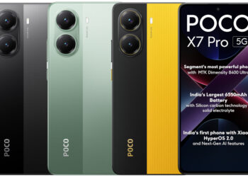 POCO X7 Pro 5G ભારતમાં ડાયમેન્સિટી 8400 અલ્ટ્રા, 6550mAh બેટરી, 1.5K 3D કર્વ્ડ AMOLED, IP68+IP69 વેગન લેધર ડિઝાઇન, ગોરિલ્લા ગ્લાસ 7i અને વધુ સાથે ₹27,999 માં લોન્ચ કરવામાં આવ્યું