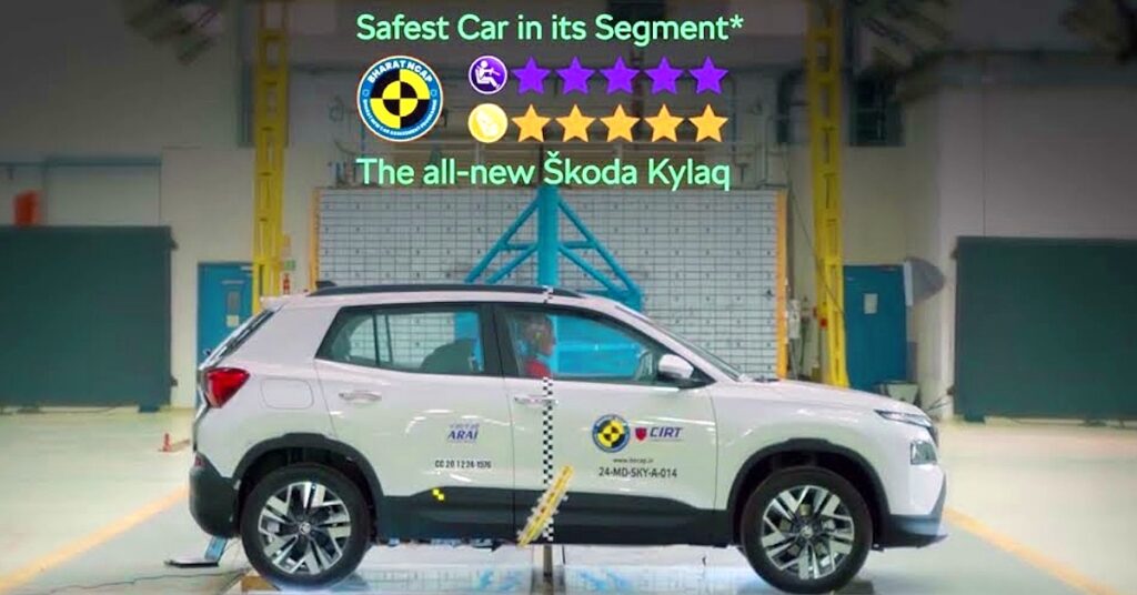 Skoda Kylaq એ 5-સ્ટાર ભારત NCAP રેટિંગ હાંસલ કર્યું: નવું TVC રિલીઝ થયું