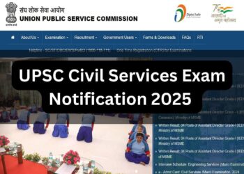 UPSC સિવિલ સર્વિસ પરીક્ષા સૂચના 2025 અપેક્ષિત આજે upsc.gov.in પર: એપ્લિકેશન પ્રક્રિયા ટૂંક સમયમાં શરૂ થશે; વિગતો તપાસો