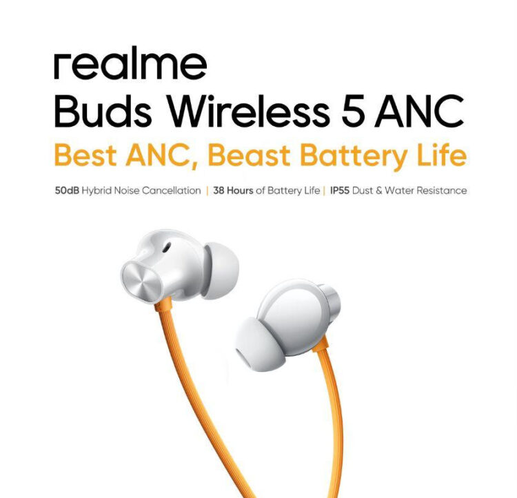 realme Buds Wireless 5 ANC ભારતમાં 16મી જાન્યુઆરીએ Realme 14 Pro Series 5G ની સાથે લોન્ચ થશે