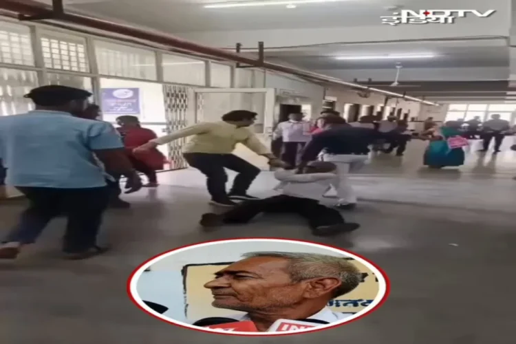 સાંસદ વાયરલ વિડિઓ: દયનીય! ડોકટરોએ હરાવ્યું, હોસ્પિટલમાંથી 77 વર્ષીય વૃદ્ધોને ખેંચો, અવિશ્વાસમાં નેટીઝન્સ
