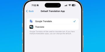 આઇફોન પર ડિફ default લ્ટ ટ્રાન્સલેશન એપ્લિકેશન તરીકે ગૂગલ ટ્રાન્સલેટને કેવી રીતે સેટ કરવું