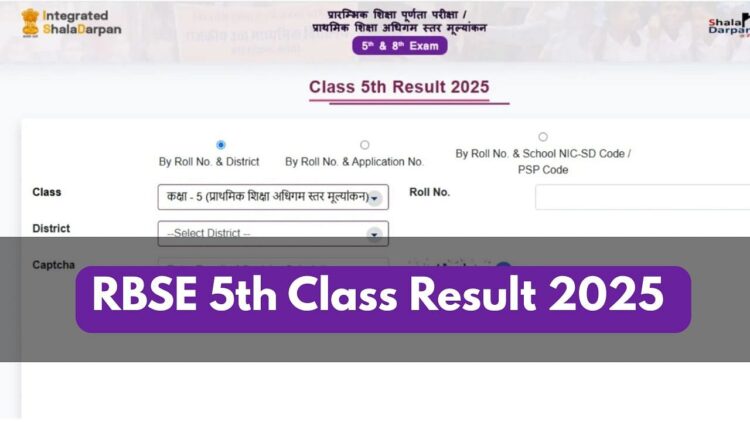 આરબીએસઇ 5 મી વર્ગ પરિણામ 2025 રાજશાલદારપ an ન.રાજાસ્થન. Gov.in: 97.47% વિદ્યાર્થીઓ પાસ; અહીં વિગતો, પગલાં અને સીધી લિંક તપાસો