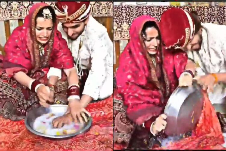 કન્યા પુરૂષ વાયરલ વિડિઓ: લગ્નની ધાર્મિક વિધિ અથવા ડબ્લ્યુડબ્લ્યુઇ રીંગ? નવદંપતી દંપતી તેની સામે લડતા 'ગાલી ચાપ ગોંડાસ,' નેટીઝન્સ રોષે ભરાય છે