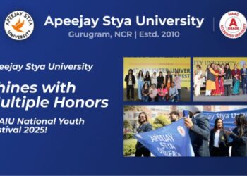 જીડી ગોએન્કા વાર્ષિક સ્પોર્ટ્સ ફેસ્ટિવલમાં એપીજેય સ્ટાય યુનિવર્સિટી ફૂટબોલ ગૌરવ મેળવે છે