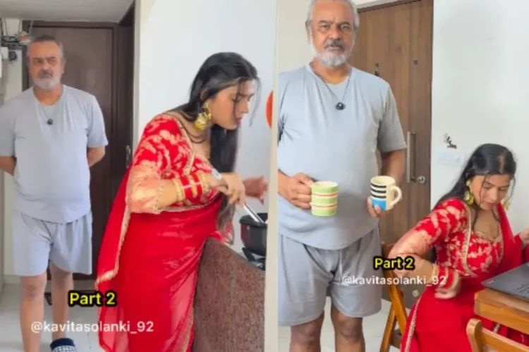 વાયરલ વિડિઓ: અંતિમ સાસુર! કાયદામાં પિતા પત્ની અને પુત્રને બાહુની સુરક્ષા માટે લે છે, નેટીઝન્સ માઇટી પ્રભાવિત