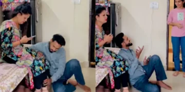 વાયરલ વિડિઓ: ઘાંઘોર બેજજતી! બહેન ભાઈના ઓરડામાં ચાલે છે, તેને પત્નીના પગ પર મળી છે, તેની પ્રતિક્રિયા વાયરલ થાય છે