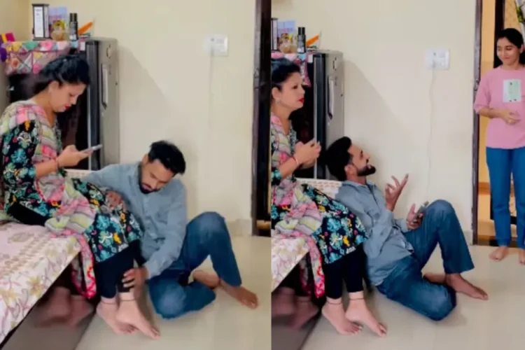 વાયરલ વિડિઓ: ઘાંઘોર બેજજતી! બહેન ભાઈના ઓરડામાં ચાલે છે, તેને પત્નીના પગ પર મળી છે, તેની પ્રતિક્રિયા વાયરલ થાય છે
