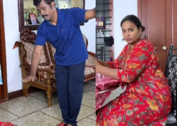 વાયરલ વિડિઓ: પત્ની યોગની પ્રેક્ટિસ કરે છે, પતિ સેલ્ફી લે છે, તેને સ્ટેટસ પર મૂકે છે, બીવી ફાયર, કેમ તપાસો?