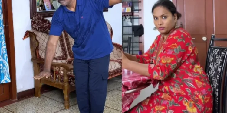 વાયરલ વિડિઓ: પત્ની યોગની પ્રેક્ટિસ કરે છે, પતિ સેલ્ફી લે છે, તેને સ્ટેટસ પર મૂકે છે, બીવી ફાયર, કેમ તપાસો?