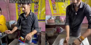 વાયરલ વિડિઓ: પીક અરજ! દુકાનદાર આઇસક્રીમમાં વિમલ પાન મસાલાને ઉમેરે છે, નેટીઝેન કહે છે 'અજય દેવગ્ને સે બાચા કે'